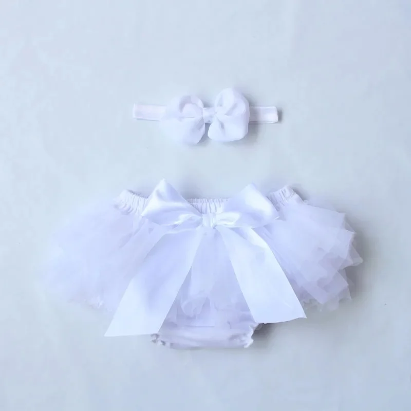 2024 Bloomers Baby Girl Shorts For Babies Cotton Chiffon Diaper Cover Newborn Colorful Toddler shorts Clothing Set Free Headband