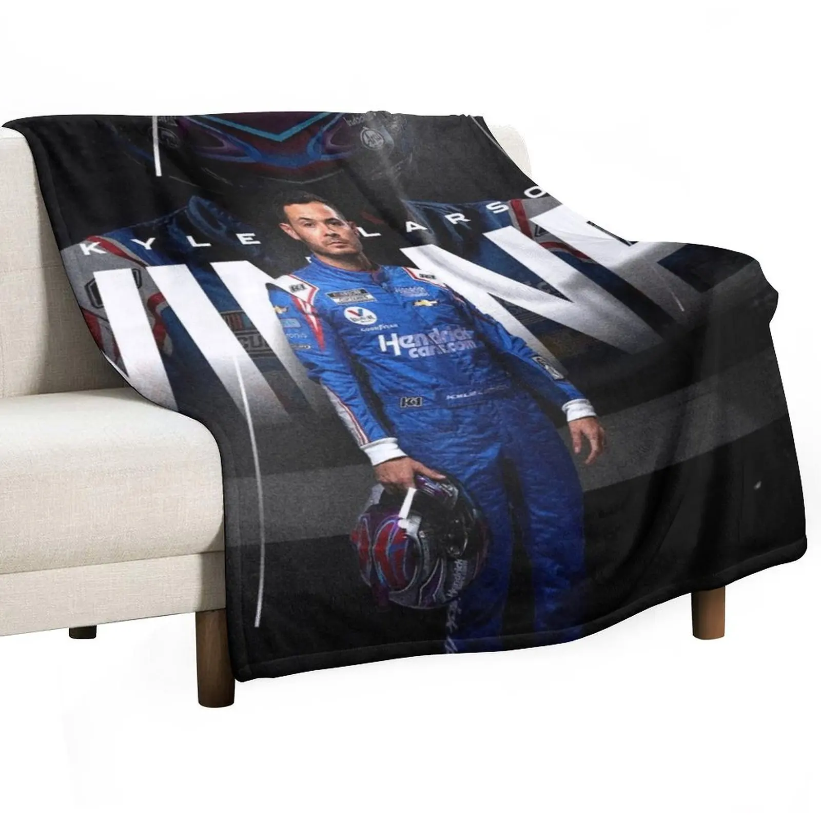 Kyle Larson Throw Blanket Soft Big Comforter Blankets For Sofas Blankets