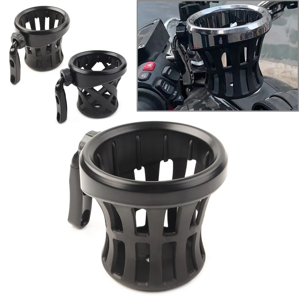 Gold Wing GL1800 Matte Black Motorbike Handlebar Cup Holder Drink W/ Mesh Basket Mount For Goldwing GL 1800 F6B 2001-2021