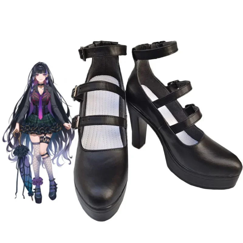 Nijisanji AND VTuber XSOLEIL Meloco Kyoran Anime Customize Cosplay High Heels Shoes Boots G4709