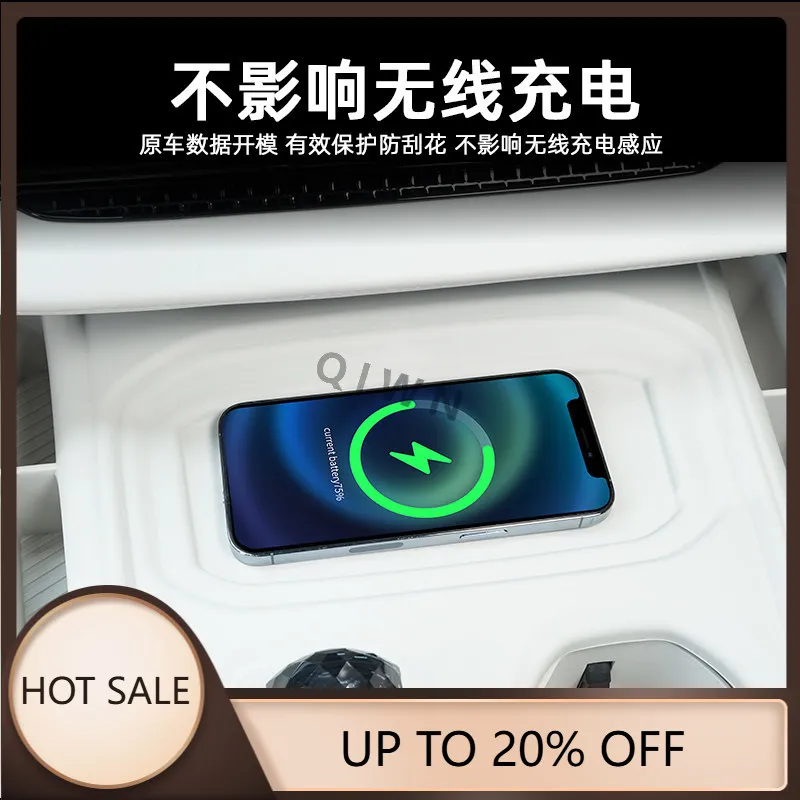 qiwn-durablefor-zeekr-009-center-console-trim-cup-holder-mat-silicone-interior-accessories-custom-fit-organizer-storage-anti-scr