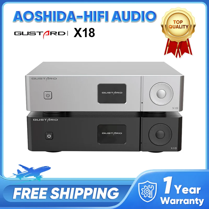 

GUSTARD X18 ЦАП ES9038PRO XMOS XU216 DSD512 PCM768K MQA Bluetooth 5,0 LDAC HD APTX Высокопроизводительный аудиодекодер IIS