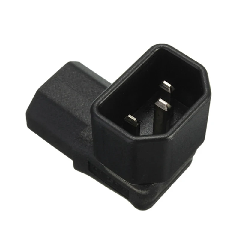IEC 320 C14 to C13 Left Right Angle AC Adapter IEC 3Pole IEC 320 3pin Male to Female extend 90 Degree Down Up Angle AC converter