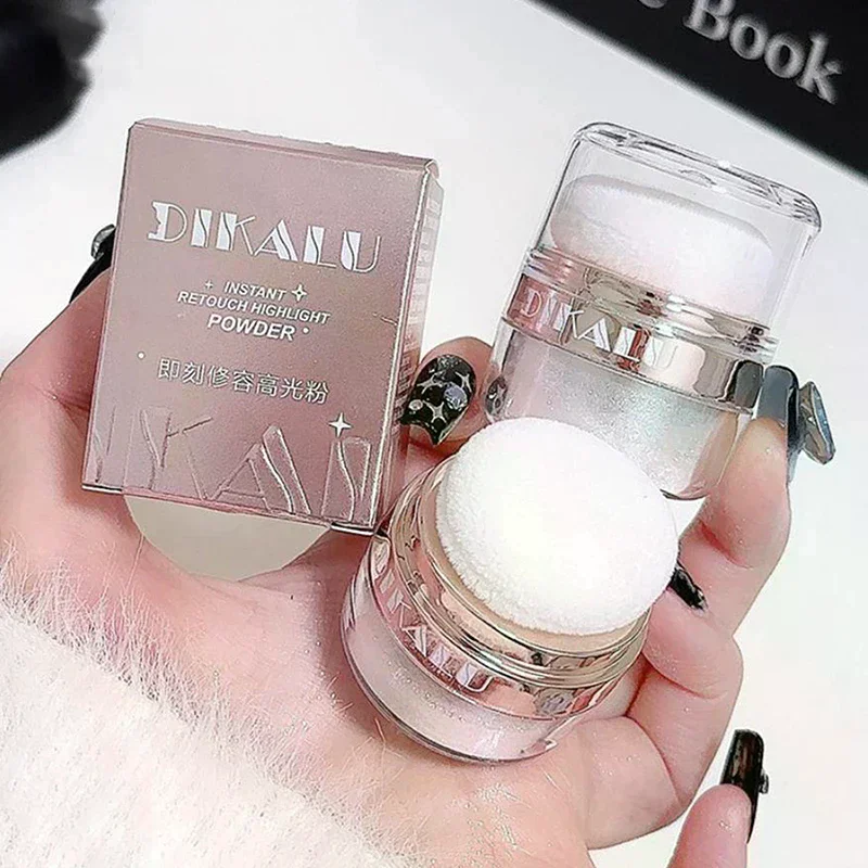 페어리 파우더 하이라이터 패팅 파우더 문라이트 화이트 바디 쉬머링 컨투어 블러쉬 브라이트닝 글리터 루즈 파우더 메이크업