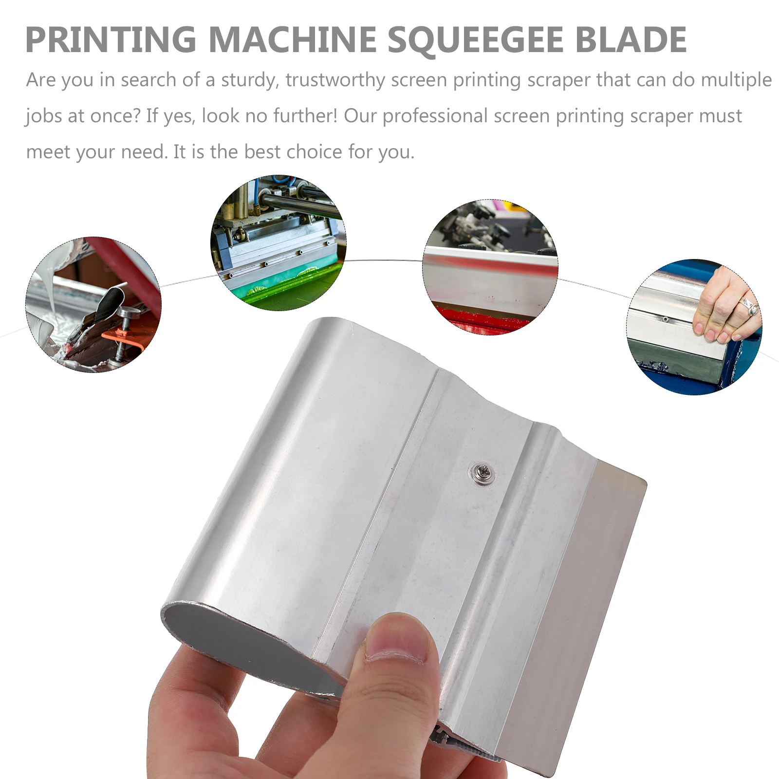 1pc Scraper Blade Stainless Steel Screen Printing Squeegee Tool For Ink Scraping Printmaking Supply Printing Machine Squeegee