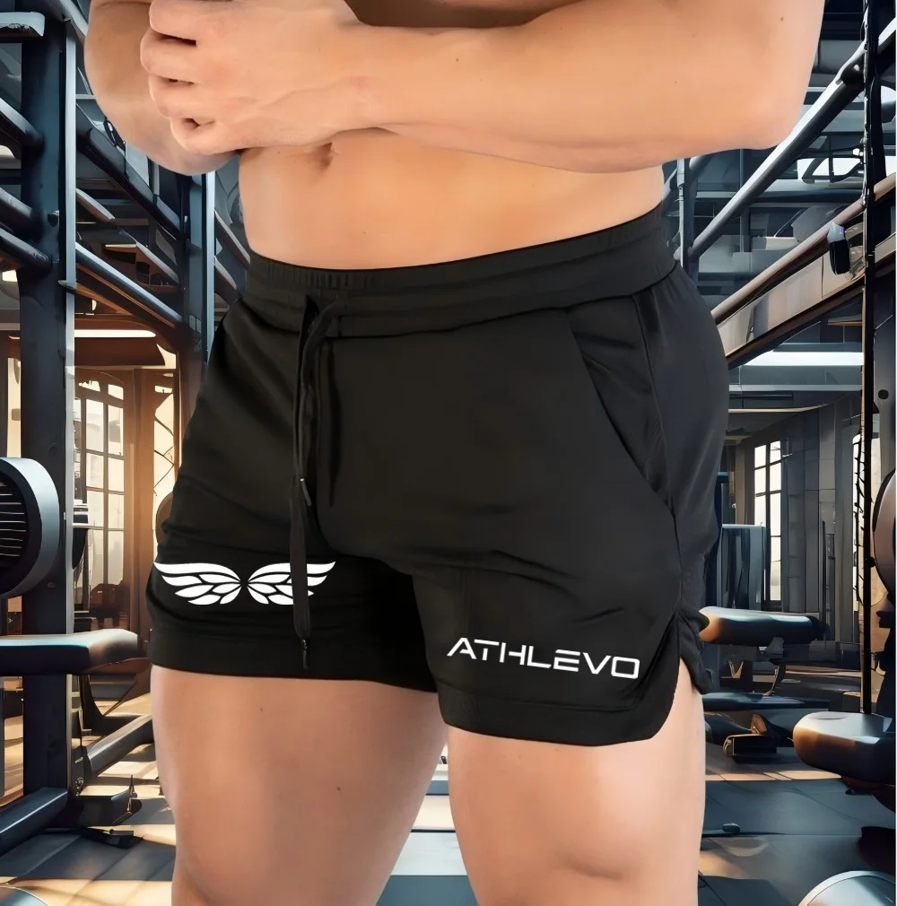 

Men's trendy new letter printed shorts, comfortable and breathable, fitness running beach shorts