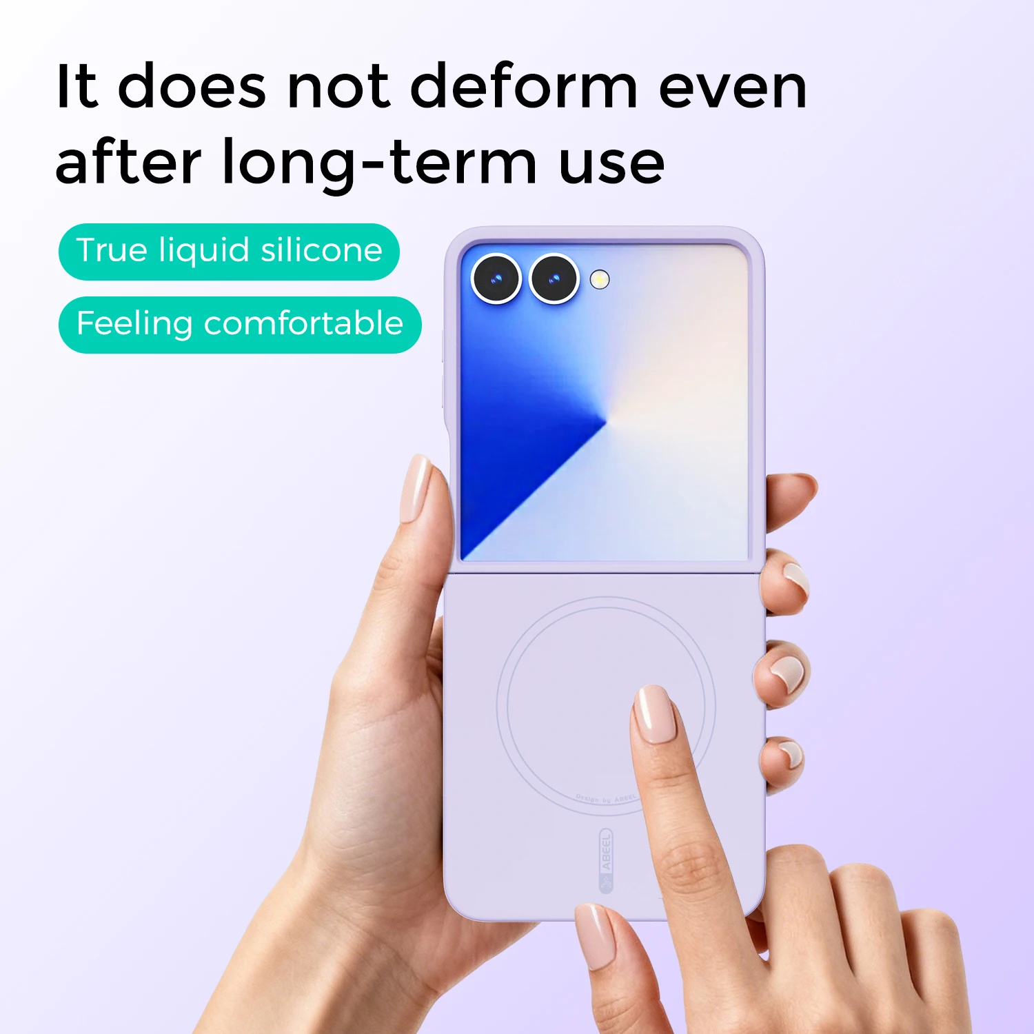 Liquid Silicone Magnetic Wireless Charging Phone Case for Samsung Galaxy Z Flip 7 6 5 Flip7 FE Flip6 Shockproof Protection Cover - view 4