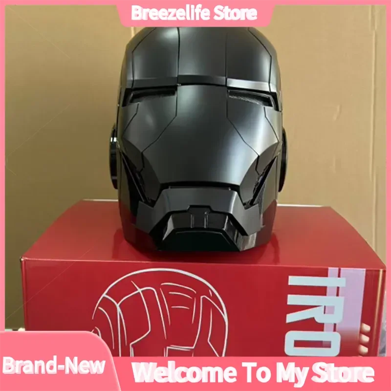 

【IN STOCK】Iron Man 1/1 Cosplay Helmet MK5 Gold/Black/Silvery Electric Voice Control Helmet Led Eyes Metal Mask Model Toys Gifts