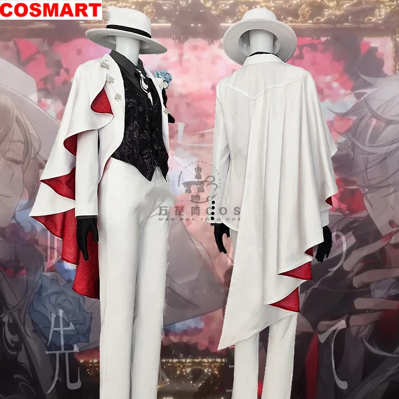 COSMART Vtuber Nijisanji Kuzuha Kanae Game Suit Gorgeous Handsome Uniform Cosplay Costume Halloween Party Role Play Outfit Men