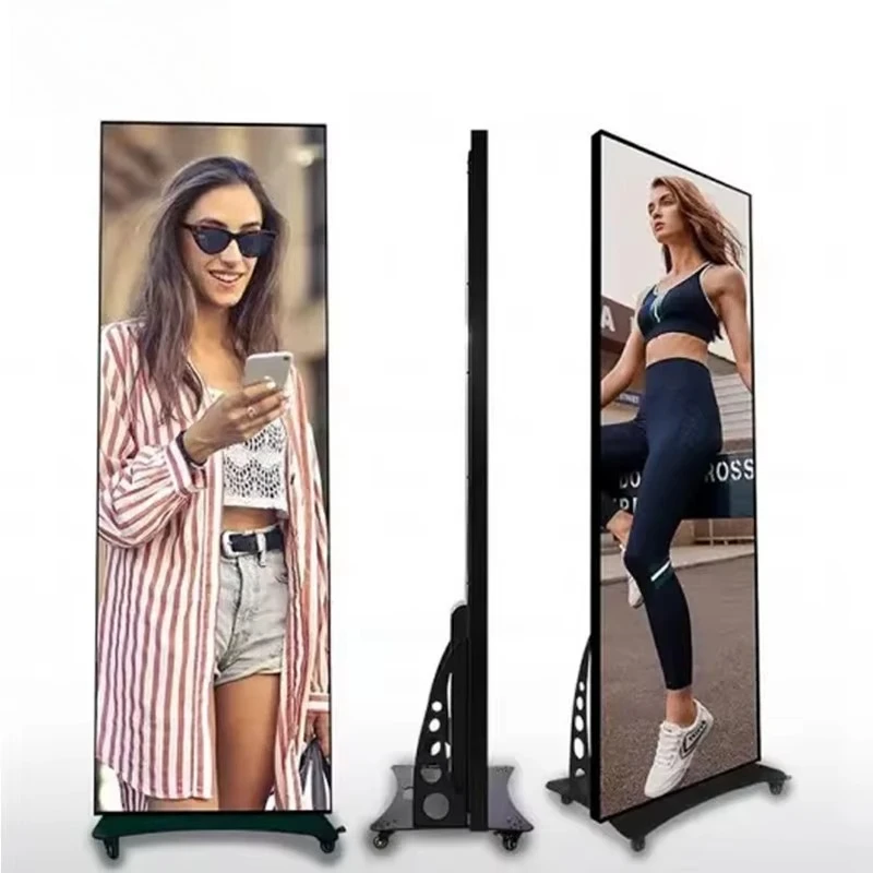 Topvision Digital High Definition Movable Standing Indoor Display LED Poster Screen for Commercial Centers