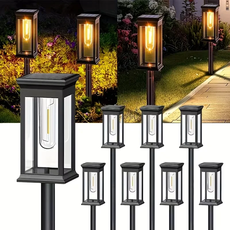 pacote-com-4-6-luzes-solares-para-caminhos-externos-luzes-solares-a-prova-d'Agua-com-acionamento-automatico-luzes-solares-para-jardim