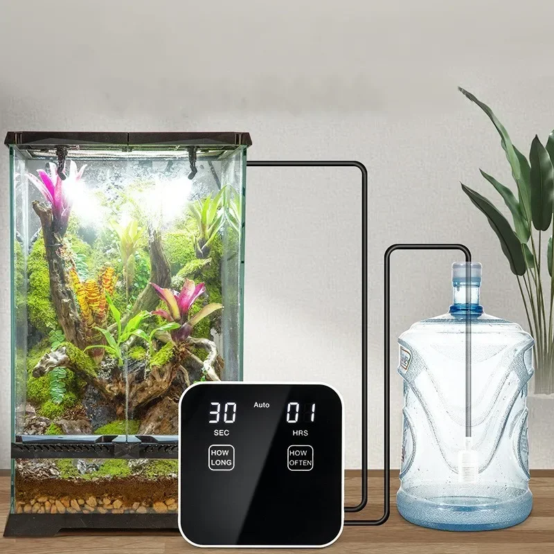 Automatic Rainforest Timing Spray System Reptile Intelligent Fogger Humidifier Spray Terrariums Mist Garden Plants Irrigation