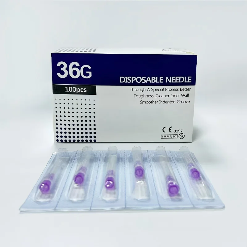 100PCS Superfine Small Painless Needles 36G-30G Sizes 4mm-38mm Ultrafine Teeth & Eyelid Tool Needles for Precision Work