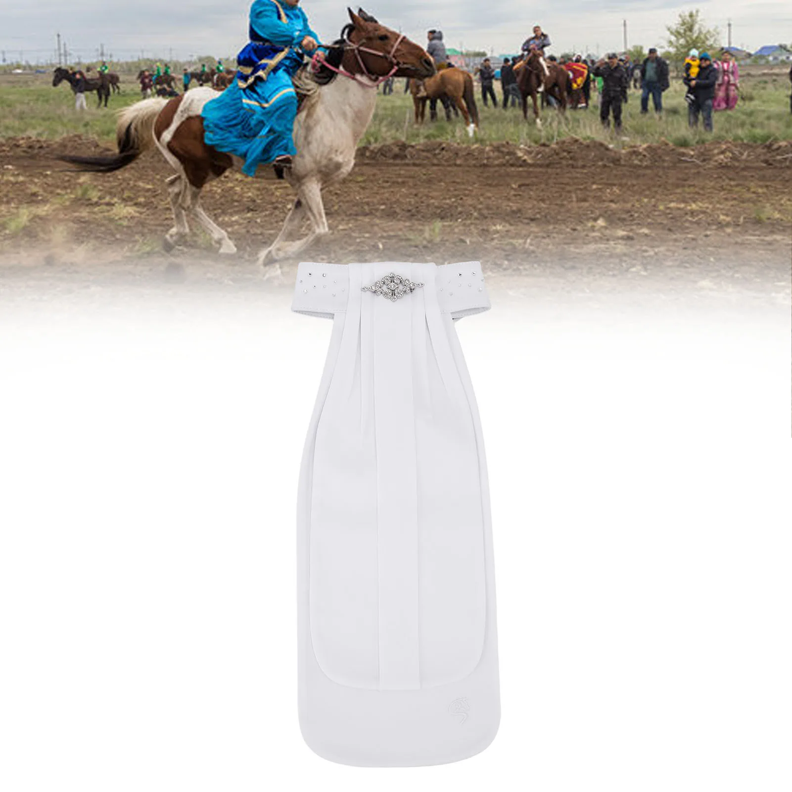 Krawat do jazdy konnej dla dorosłych, ozdobny kołnierzyk do zawodów jeździeckich, klasyczny design, krawat do jazdy konnej dla dorosłych.