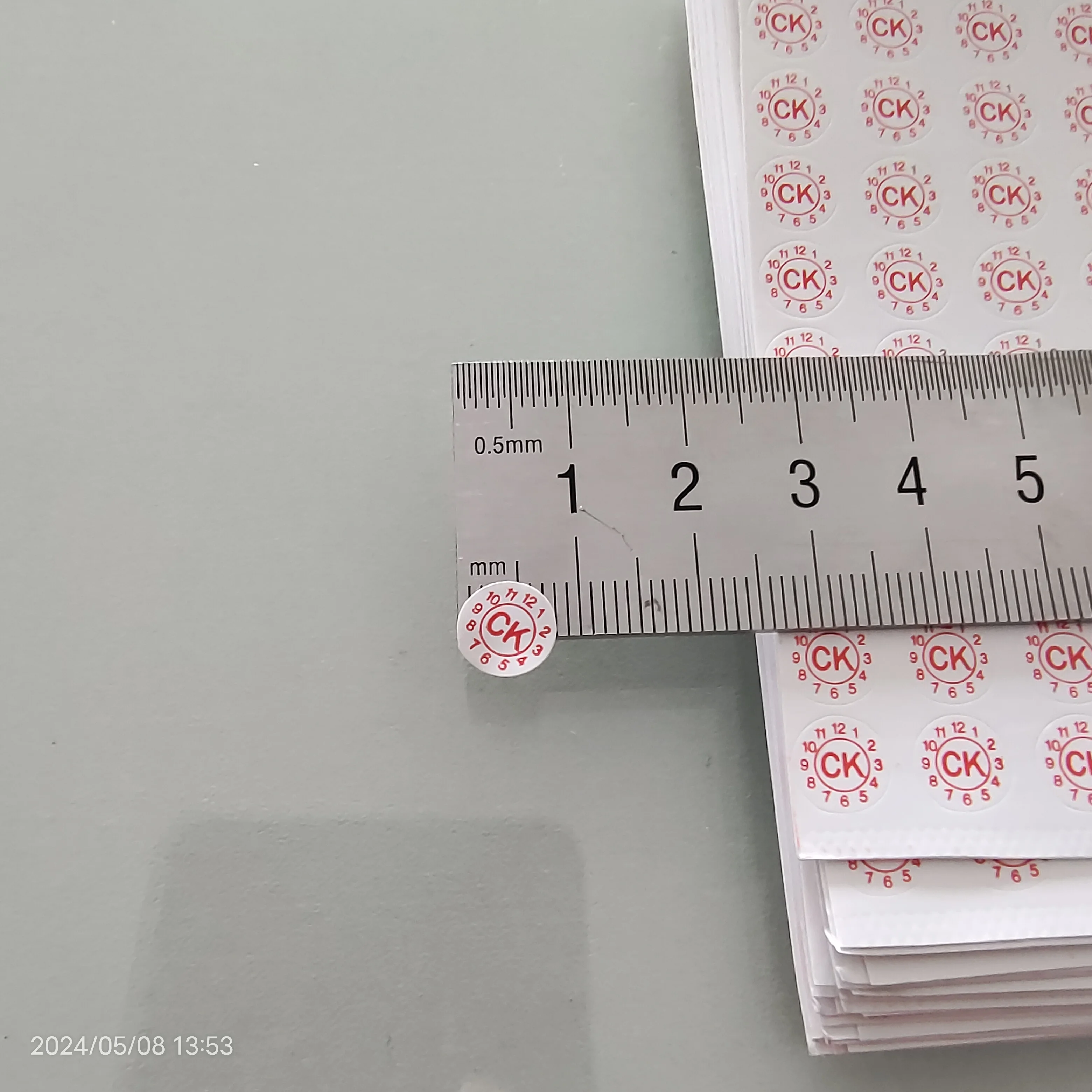 

Custom Order 5000pcs 8mm Brittle Paper Warranty Void Label Sticker for Security Seal Tamper Proof Removal Evident Stamp VV