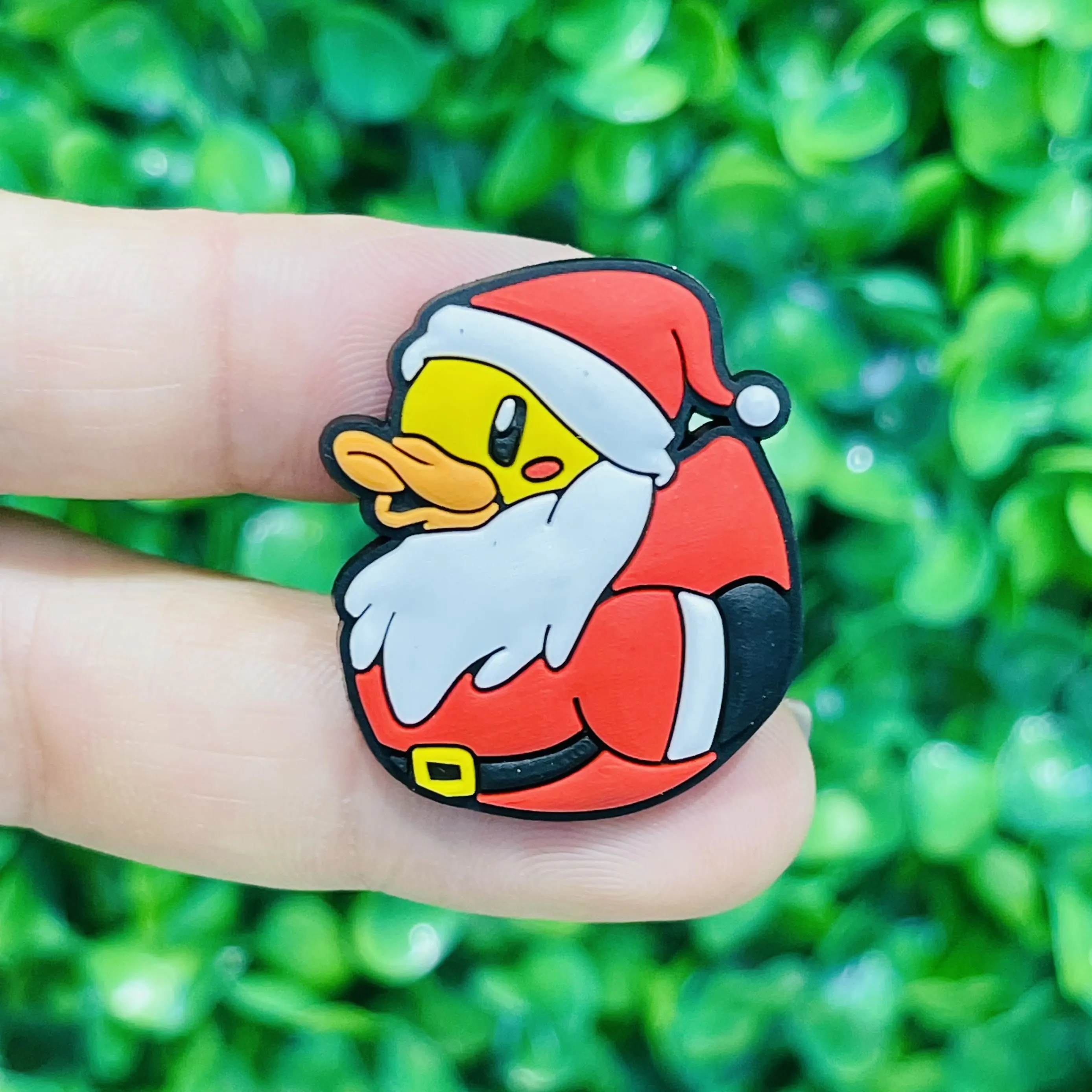 1-100pcs Christmas Tree Penguin Deer Candy Elk Santa Claus Duck PVC Shoe Charms Sandals Shoes Decoration DIY Kid Xmas Gift