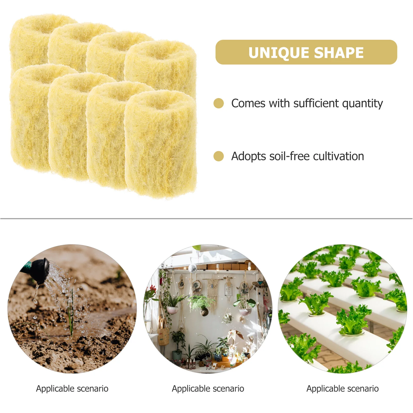 

50pcs 27x20mm Cubes Soilless Cultivation Medium Hydroponics Plant Propagation Seedling Tray Gardening Supply Grow