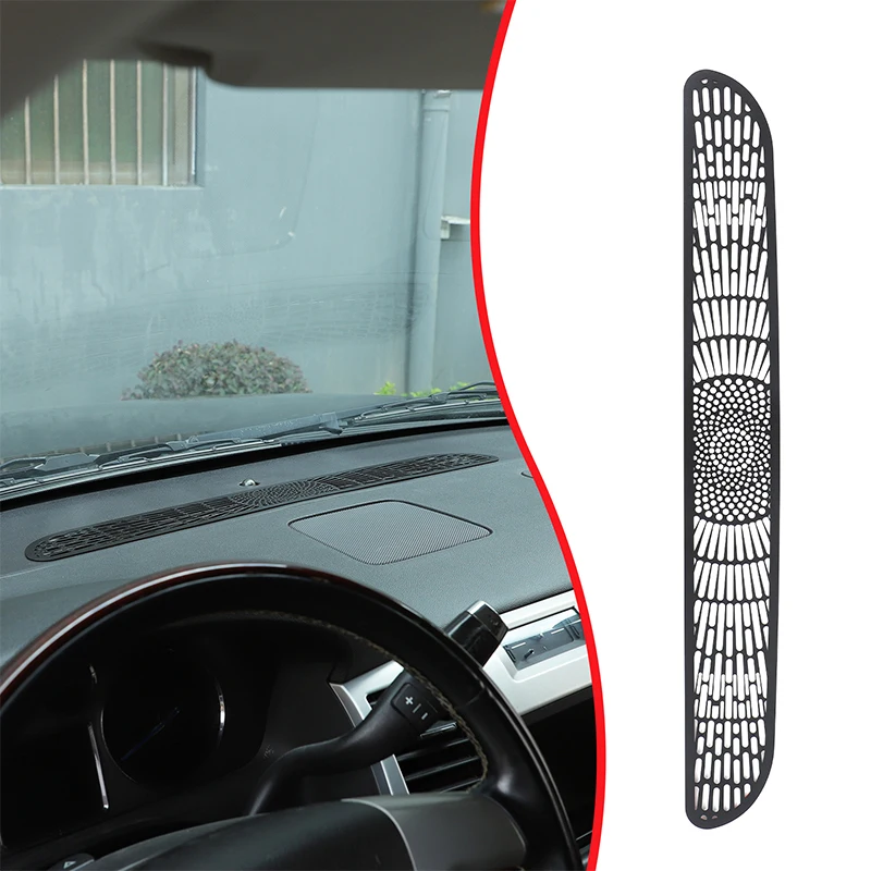 

Stainless Steel Black For Cadillac Escalade 2007-2014 Car instrument table air outlet anti-blocking mesh cover Car accessories