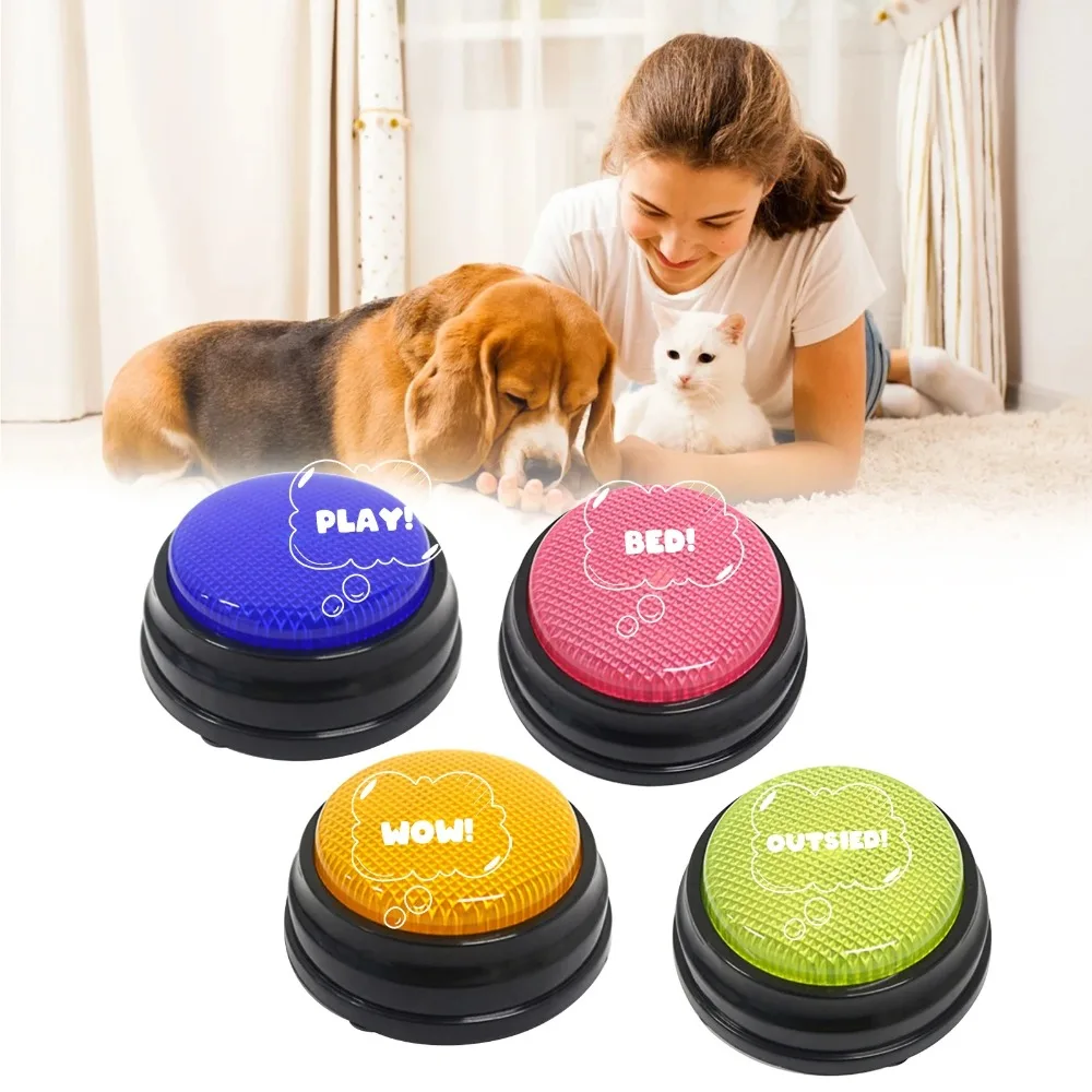 4 pièces 4 couleurs écouteurs de réponse avec lumières et son jeux Trivia jeu spectacle boutons de son famille Feud Jeopardy Buzzer