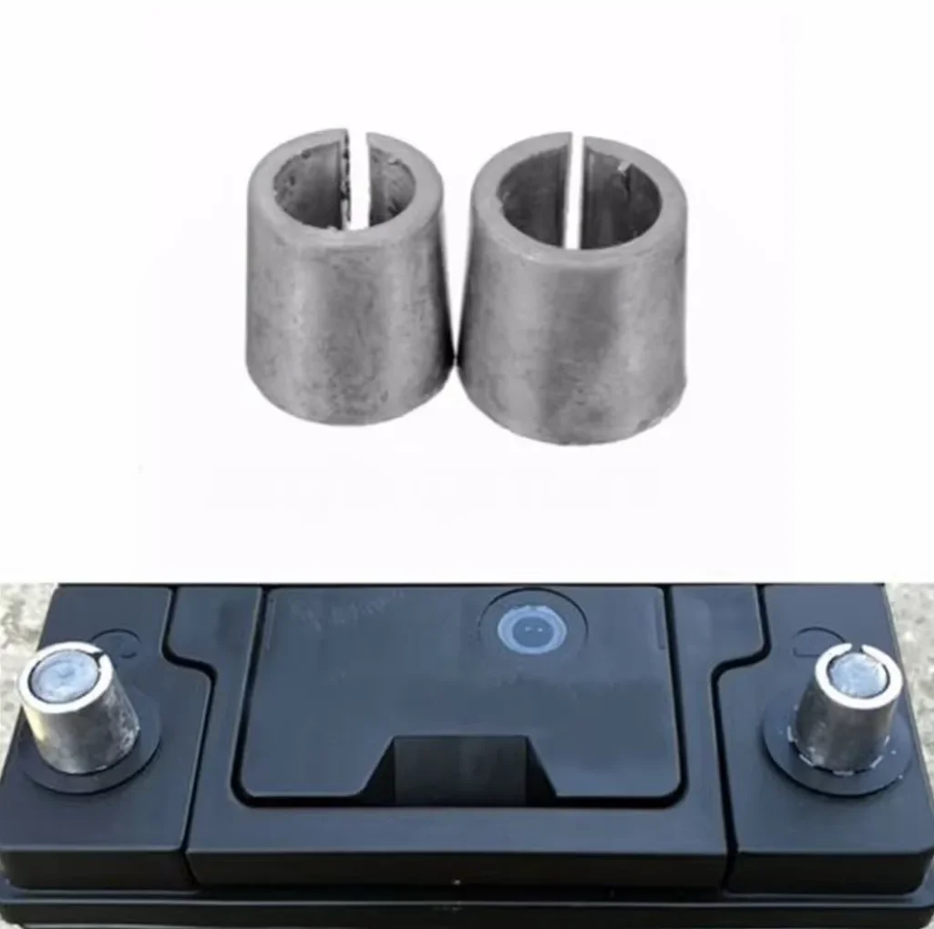 2pcs Automobile Battery Terminal Converters Post Adaptors Sleeves Positive Negative Adapters Supplied Brand New Repair Shim