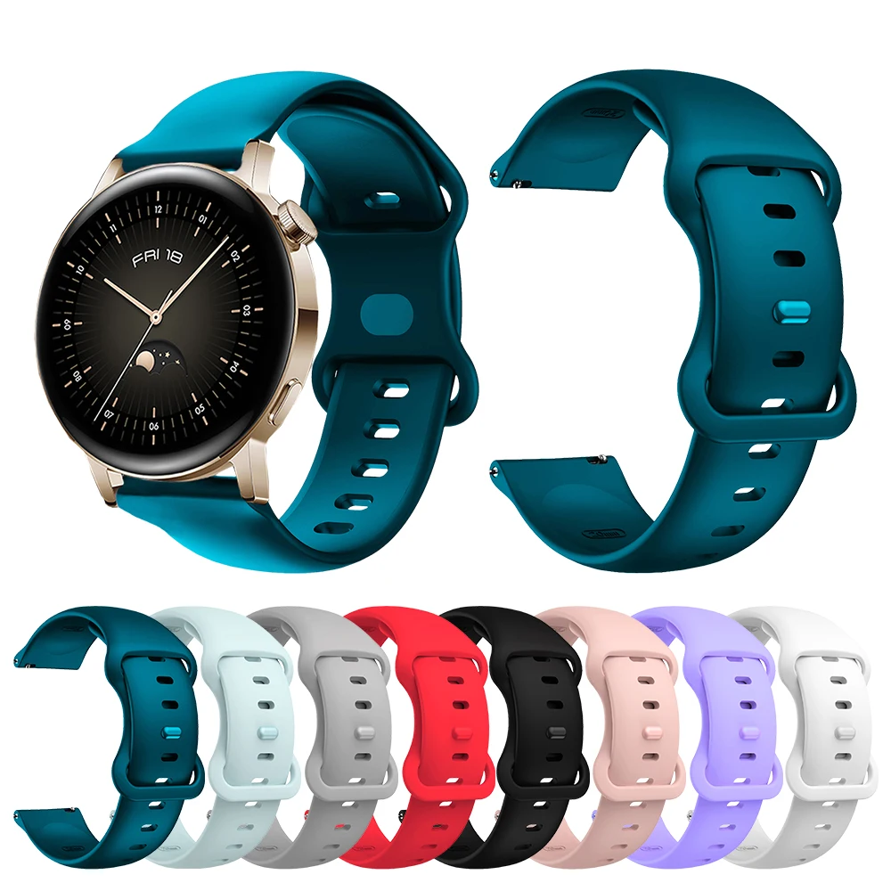 20mm Universal Band for Huawei watch GT3 42mm watch GT2 42mm watch 2 Original Outdoor Silicone Strap for Amazfit GTR Mini