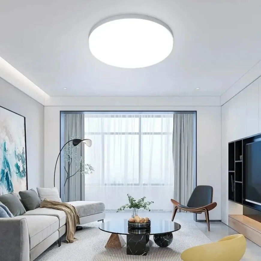 Moderno Lâmpada de Teto Circular LED, Decoração do Lar, Sala de Estar, Quarto, Estudo, Interior, Ultrafino, 18W, 24W, 36W, 48W