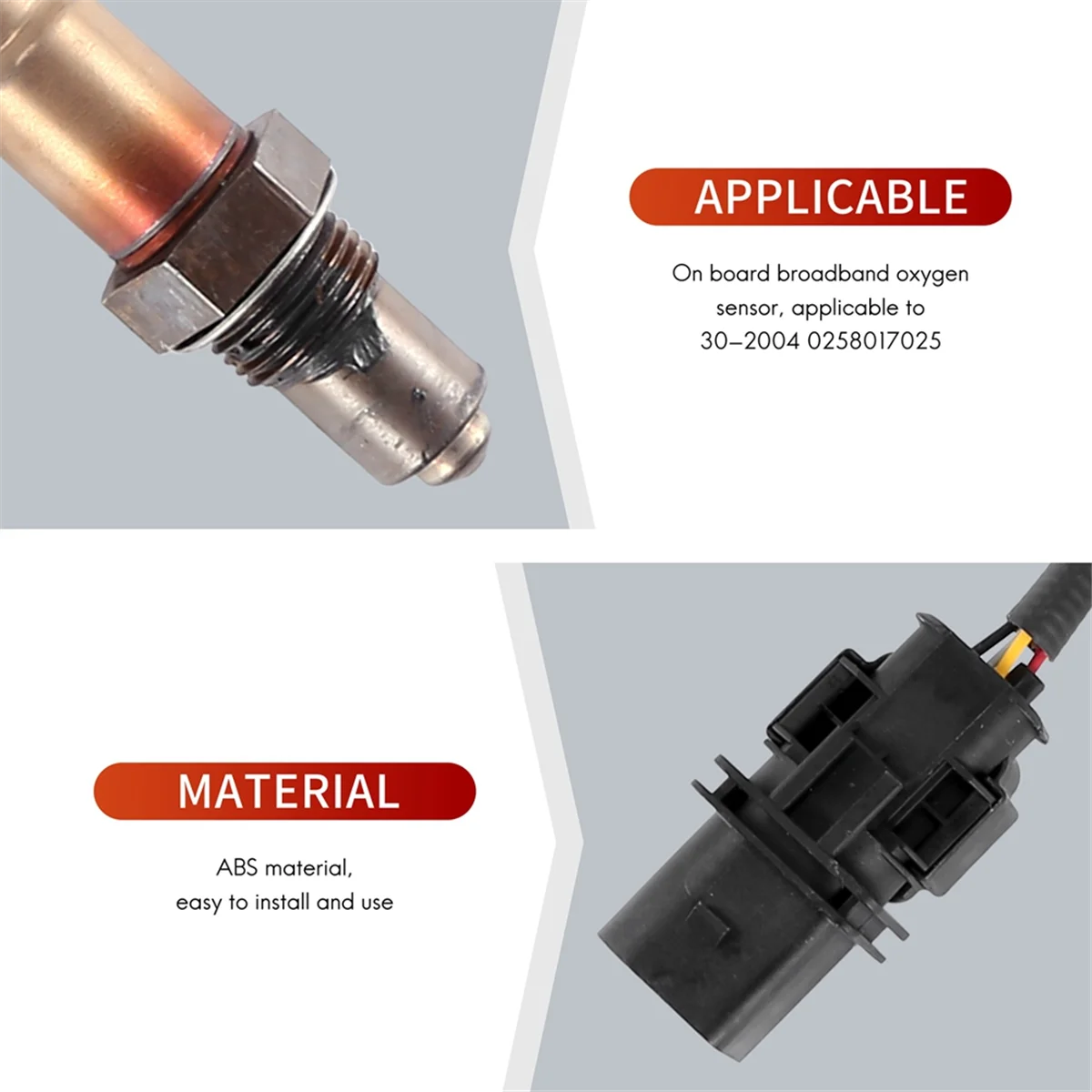 

Hot Sale 0258017025 LSU 4.9 Lambda Wide Band O2 Oxygen Sensor 30-4110 Air Fuel Ratio Sensor Replaces for AEM UEGO