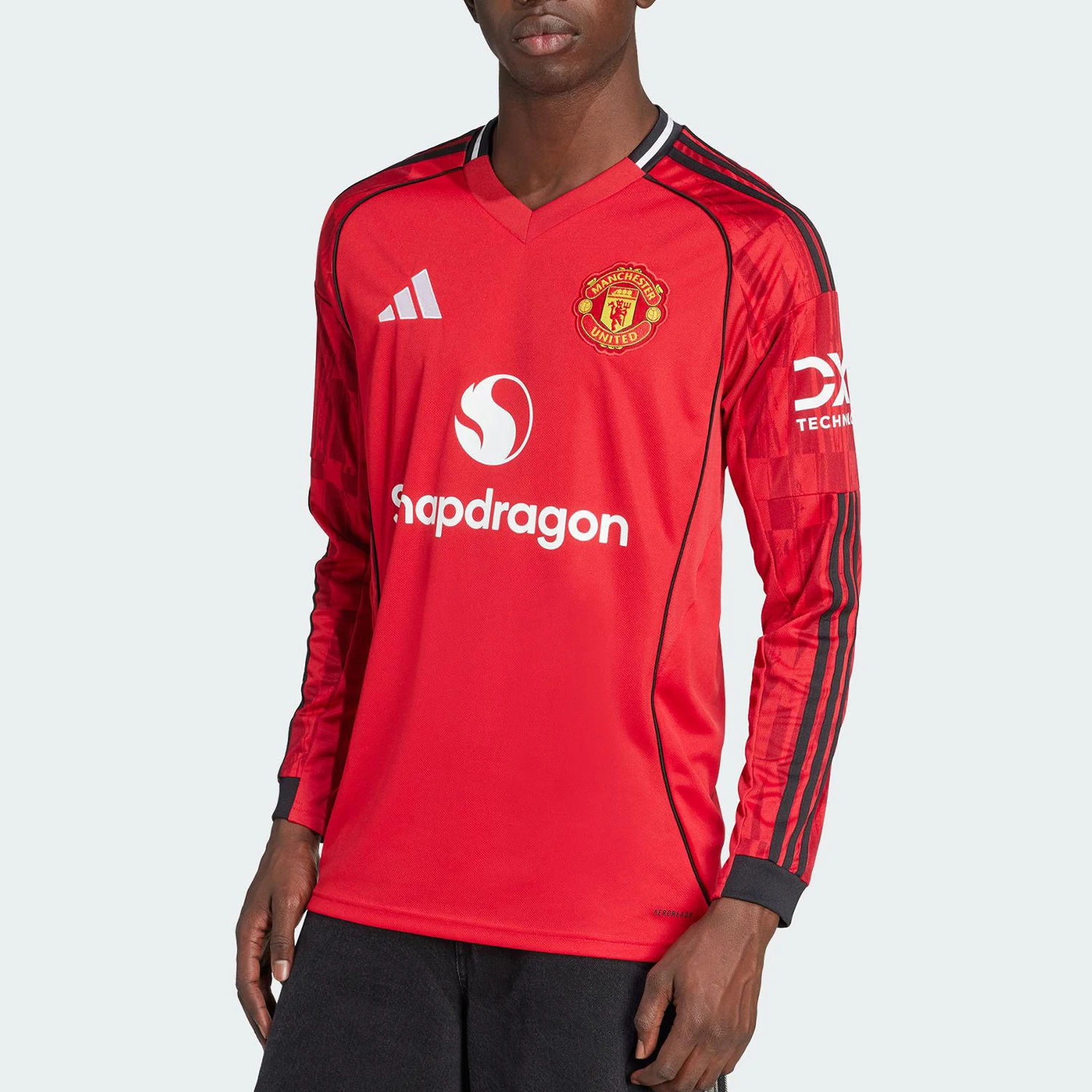 

Adidas genuine 2025 summer men's slim fit breathable V-neck long sleeved JP3037