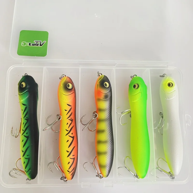 LURETV اليابان IMAKATSU نفس النمط الكلاسيكي Snakehead قلم رصاص جديد صغير Trairao100 Jr الضوضاء سطح الماء الطريق يا الطعم 5 قطعة #3