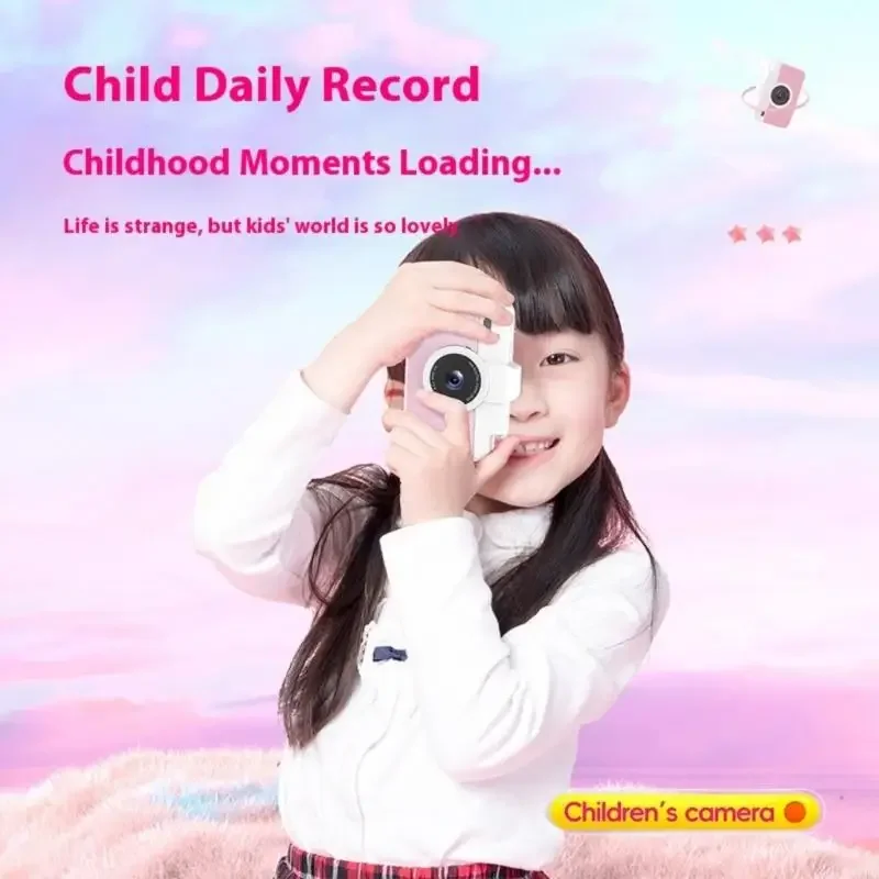 Kids Digital Camera 48MP 720P Video Recording 35 Cartoon Filters Hard Wearing Plan Easy to Use Regulates Holy being Tasks 15UB