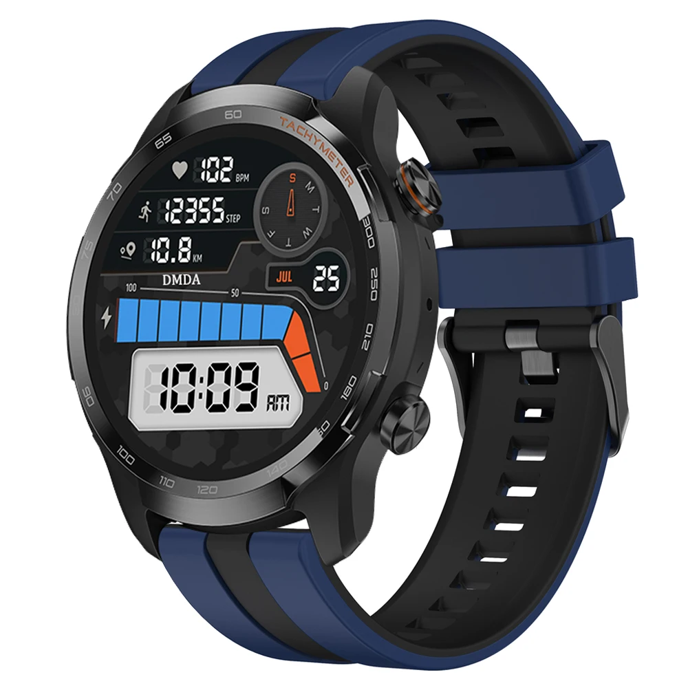 Correa de silicona de 20mm y 22mm para reloj TicWatch Pro 3 Ultra, GPS/LTE para Ticwatch GTX S2 E2 E3 GTH/GTW, pulsera deportiva de repuesto