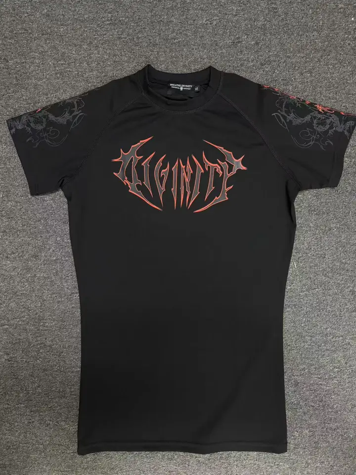 Camisa de compressão de secagem rápida Breathedivinity com alta
