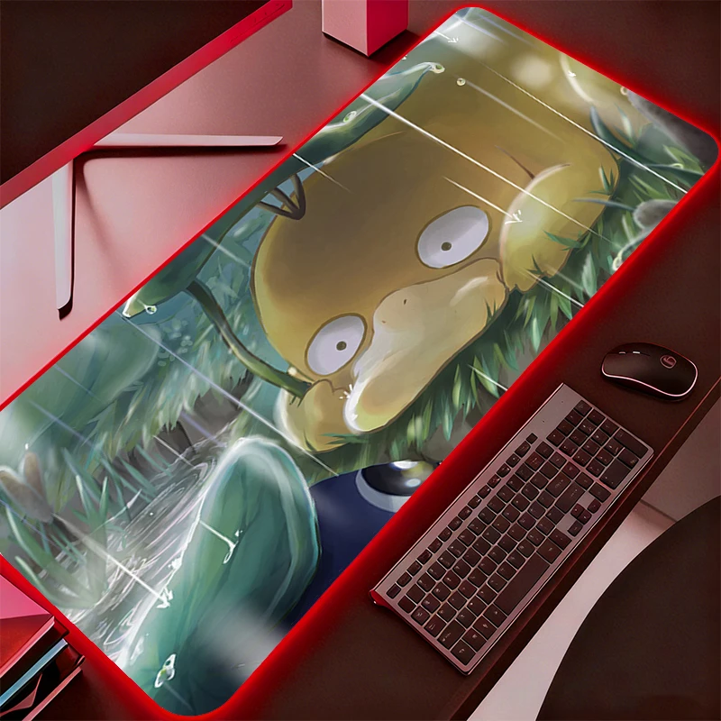 

RGB Mouse Pad Gamer Pokemon Pikachu Large LED Keyboard NonSlip Rubber Computer Carpet Desk Mat PC Gamer Backlight MousePad