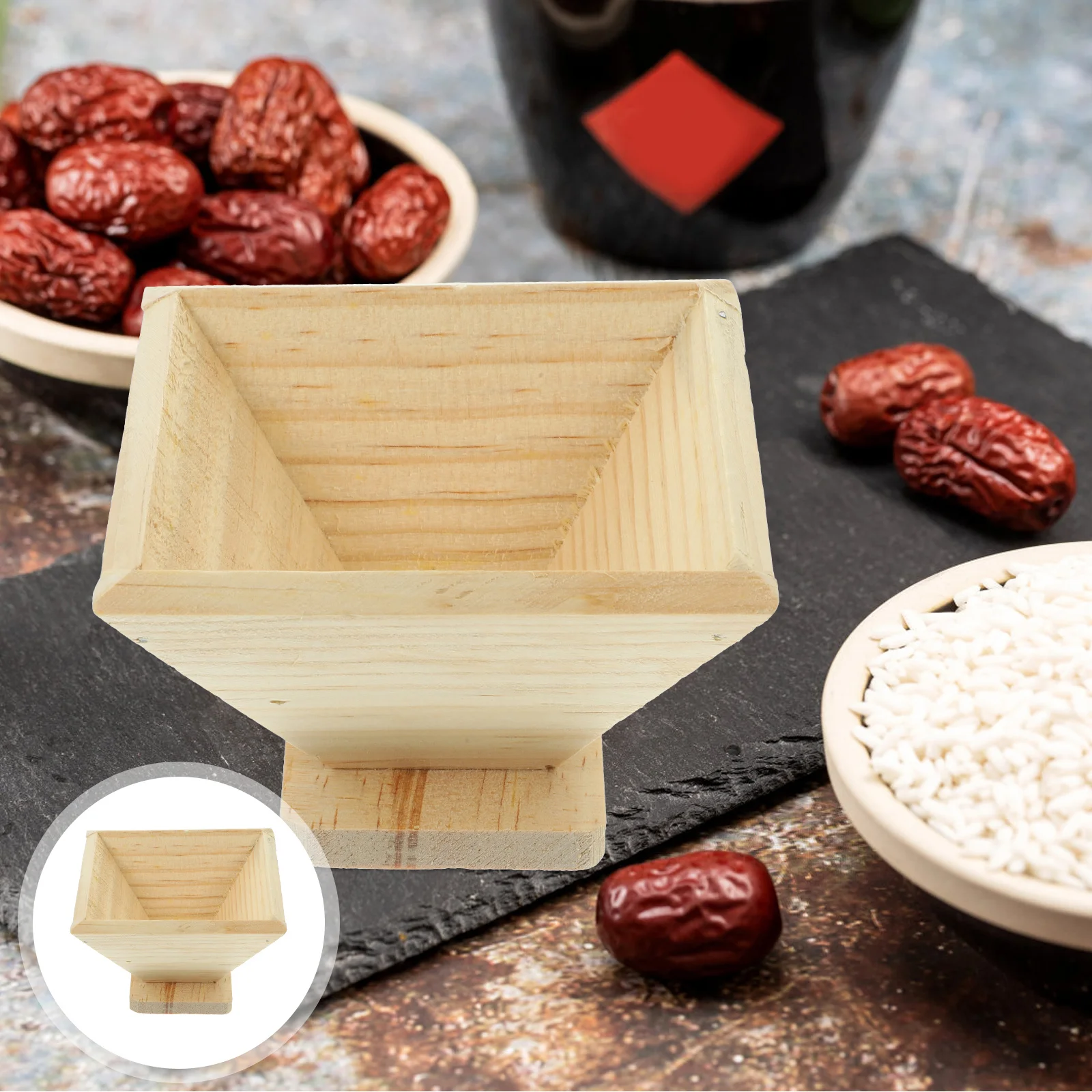 

1Pcs Wood Mold Quadrangular Rice Dumpling Mold Easy DIY Rice-Pudding Maker Kitchen Accessory Practical Tool