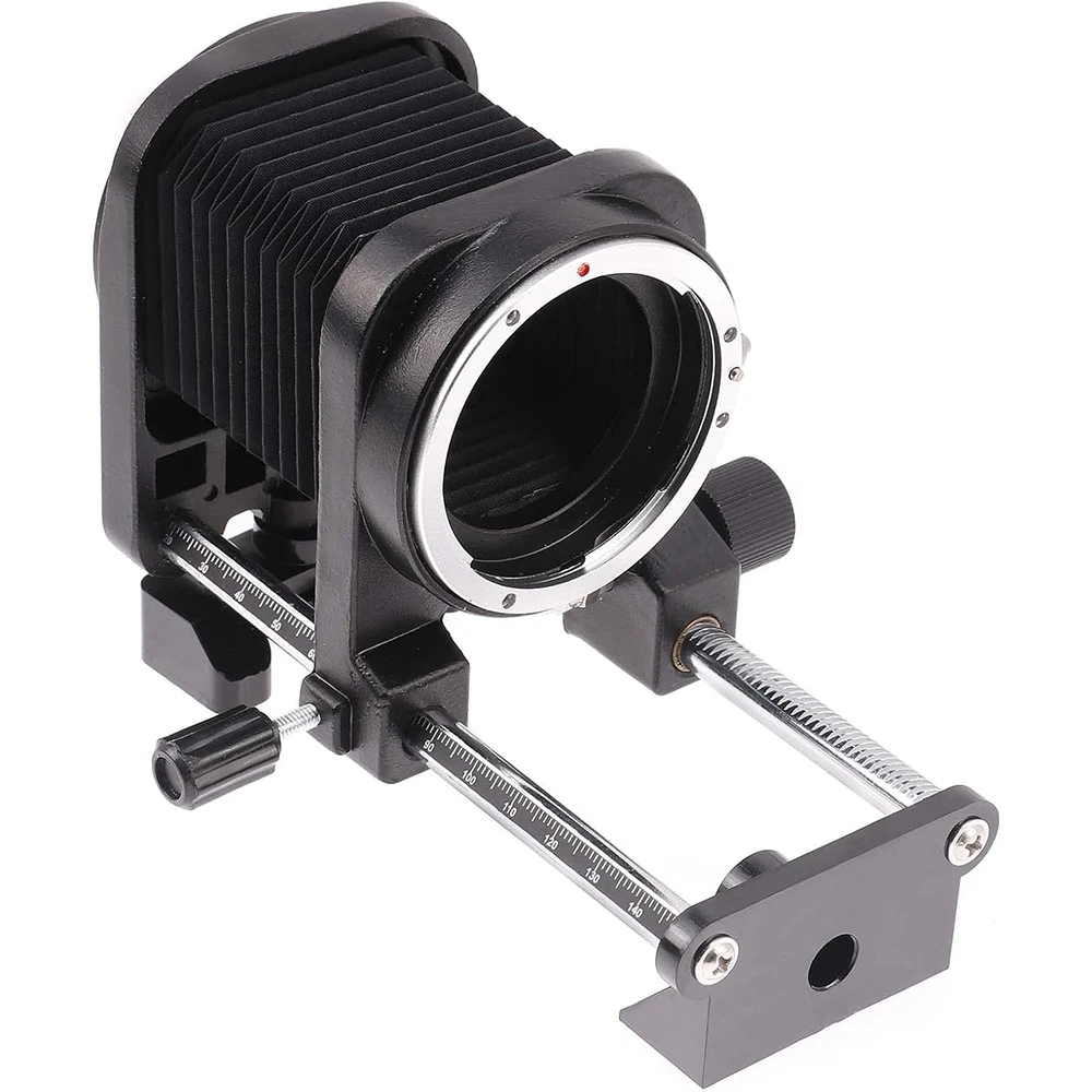 Fotga macro extensão fole dupla pista close-up lente da cavidade da pele para canon eos r3 r5 r6 r7 r10 rp r5c rf-mount câmera fole