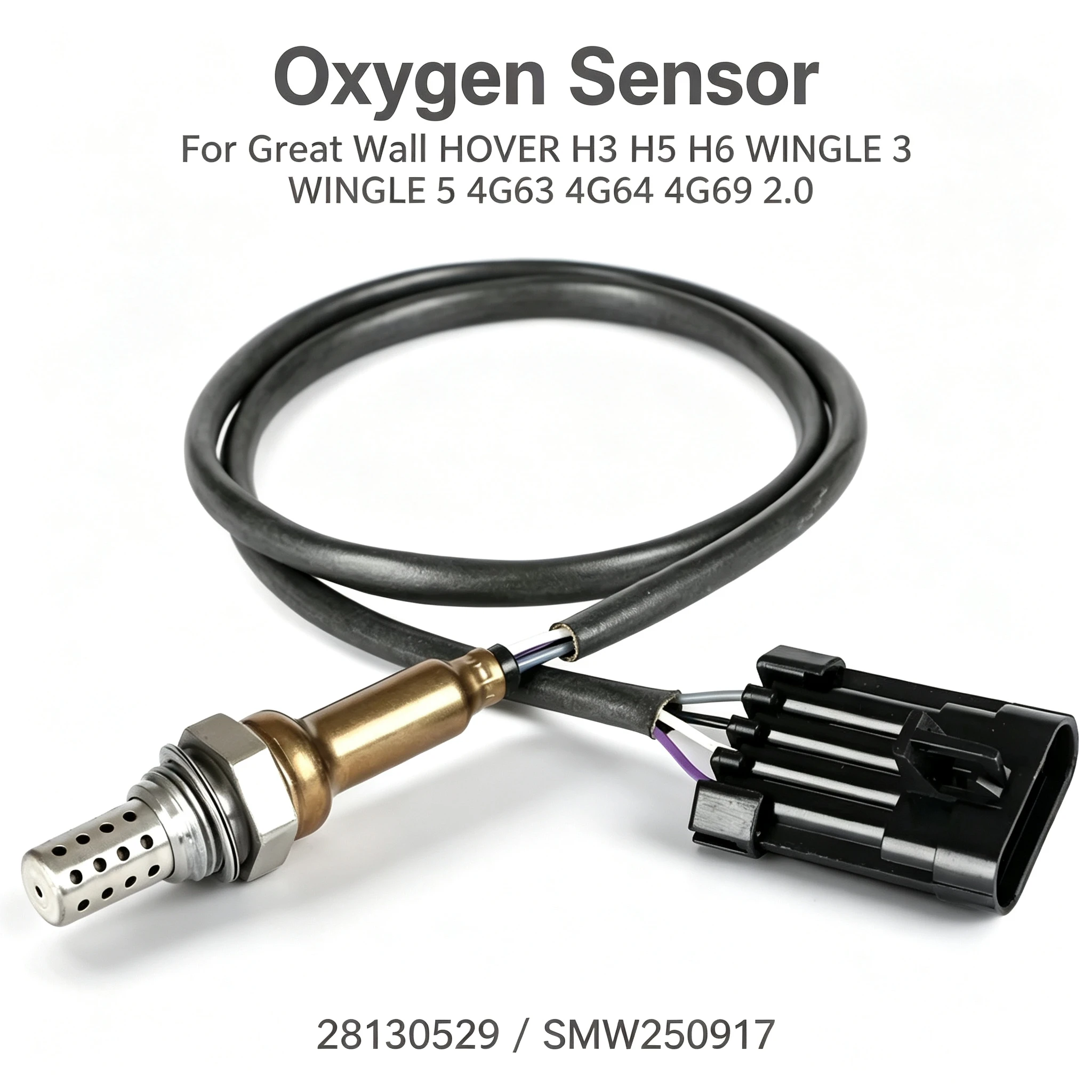 Oxygen Sensor 28130529 SMW250917 for Great Wall Great Wall HOVER H3 H5 H6 WINGLE 3 WINGLE 5 4G63 / 4G64 / 4G69, 2.0