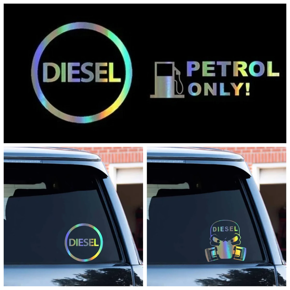 

Car Stickers DIESEL ONLY DIESEL Fuel Stickers and Decals Funny Car Styling Ideas Waterproof Sunscreen PVC 15CM