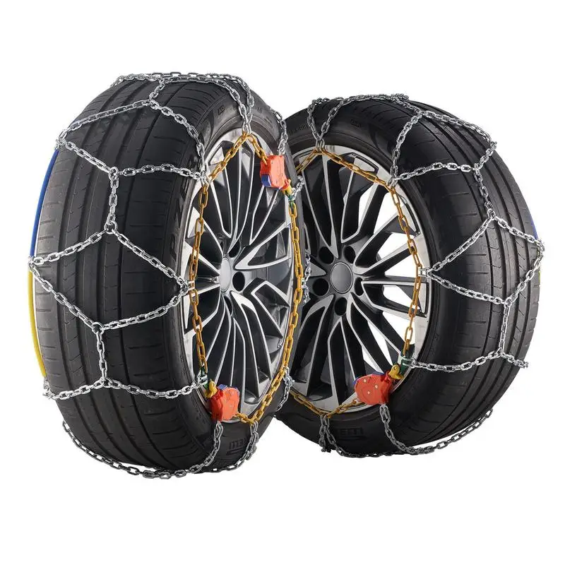 

Auto Tightening Snow Chains, Diamond Mesh Traction Wheel Chains for Anti-slip, Alloy Steel Tire Chains for Tires 265/75-15, 265/75-16, LT265/75-16, 255/75-17, LT255/75-17, 275/45-22, 265/70-16