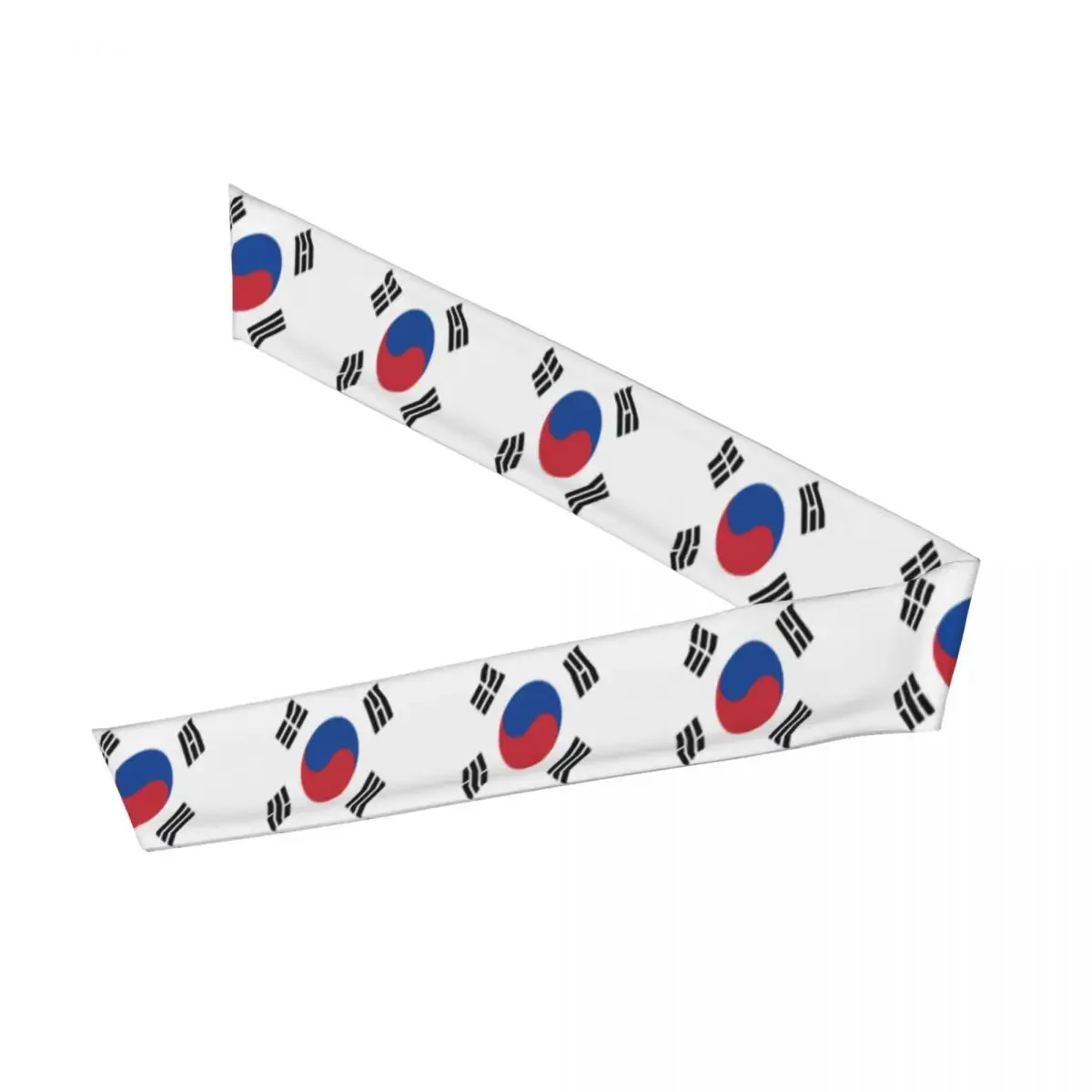 Tie Headbands South Korea Flag Sports Head Band Athletic Sweatband Bandana Sweat Wicking