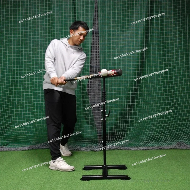 Baseball Softball Hydraulic Adjustment Batting Seat T Seat Thickened Base Non-slip Foot Pad Anti-hitting Rubber Tube