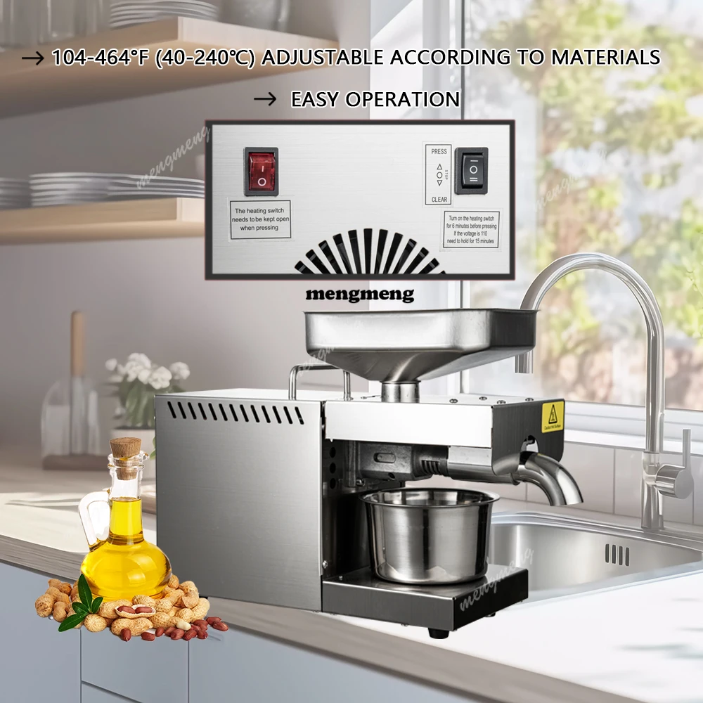 

Автоматическая машина холодного отжима масла 1500 Вт, 110 В/220 В, машина холодного отжима масла, экстрактор масла из семян подсолнечника, пресс-экстракт