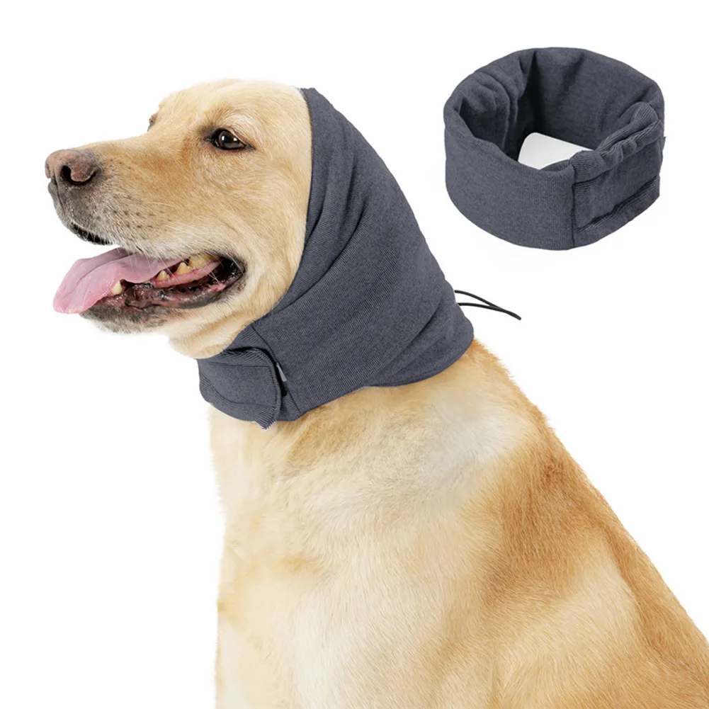 

Quiet Ears For Dogs Noise Protection Snoods Ear Covers Warmer Adjustable Dog Cats Ear Cover Wrap Noise Canceling Pets Calm Band