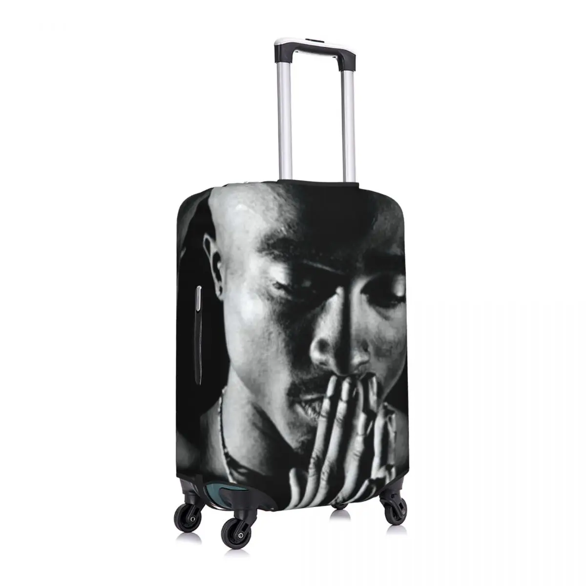 Tupac 2pac Pious Suitcase Cover Vacation Celebrity Practical Luggage Case Travel Protector