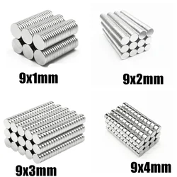 9x1 9x2 9x3 mm Super Strong Round Disc Shape Blocks Rare Earth Neodymium Magnets Fridge Crafts For Acoustic Field Electronics