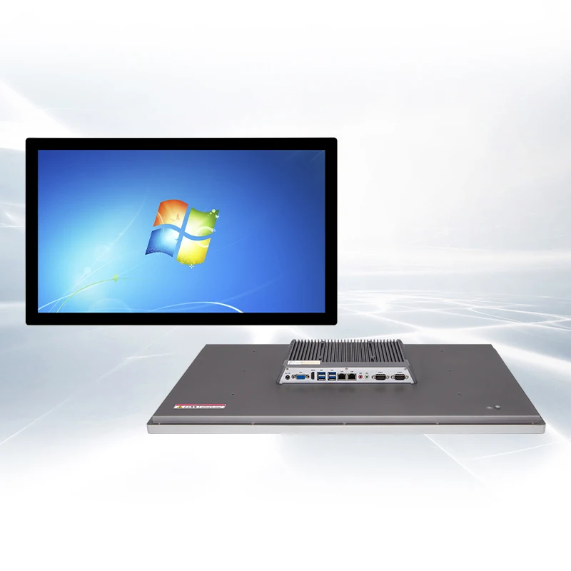 27-inch Industrial Panel Pc  LCD Touch Screen Monitor Computer with DC 12V Power Input Front Panel IP65 Water Proof