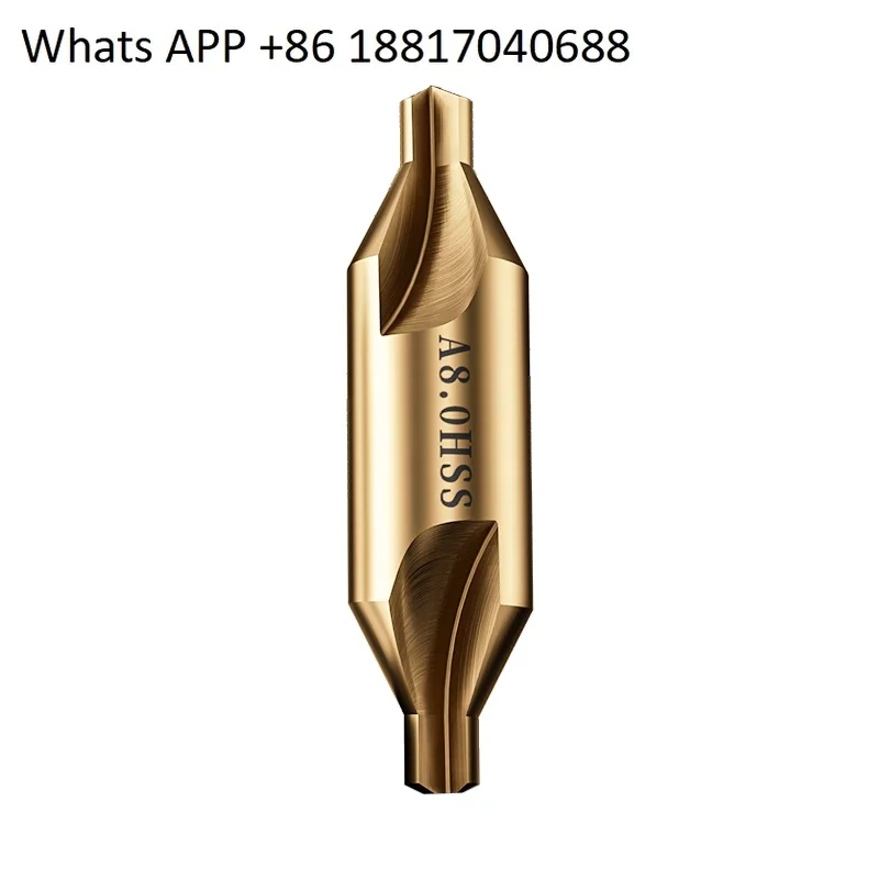 HOT  SELLER A-type 6542 center drill double-head stainless steel special fixed-point drill fully ground spiral groove chamfer dr
