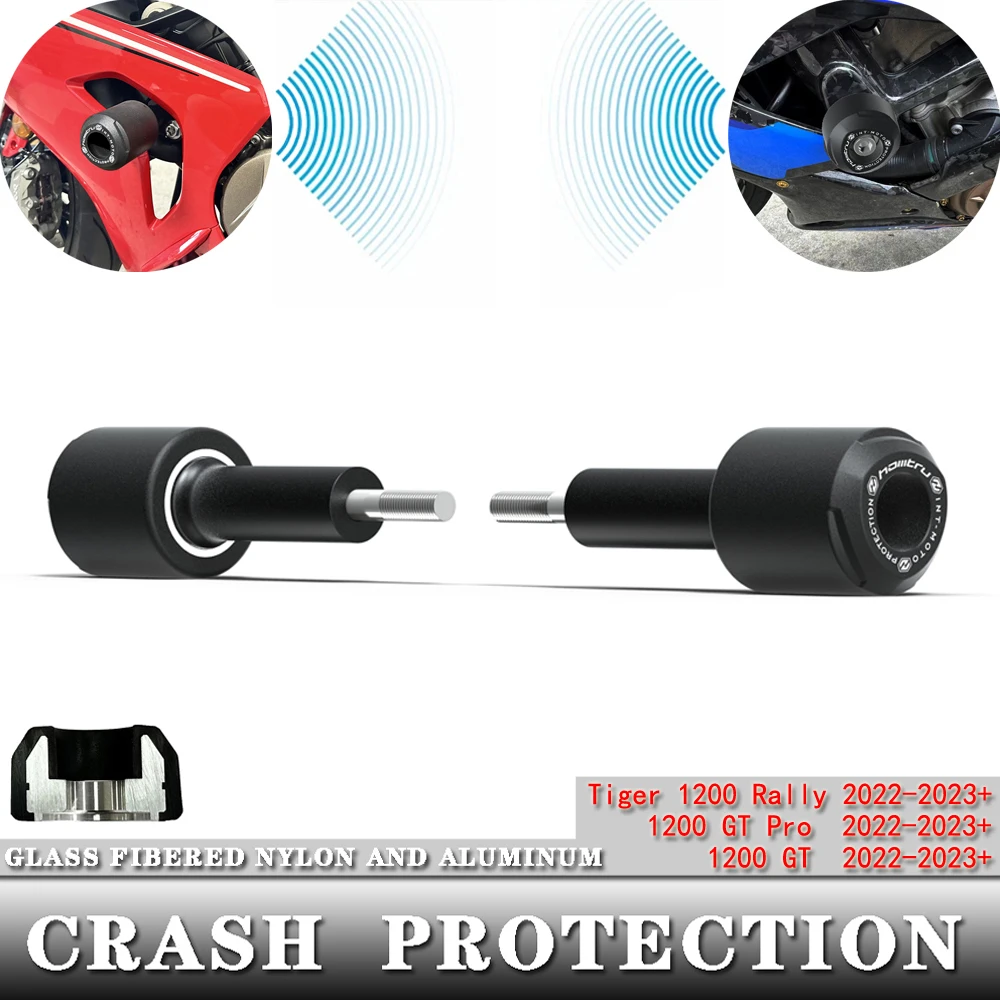 

For Tiger 1200 GT / 1200 GT Pro / 1200 Rally 2020-2023+ motorcycle Crash Protection Bobbins Aluminum+Nylon Fiberglass