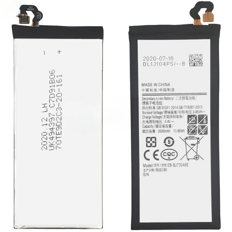 High Quality EB-BJ730ABE Replacement Phone Battery 3.85V 3600mAh For SamsungGalaxy J7 Pro 2017 J730 SM-J730F J730FM Brand New view 2
