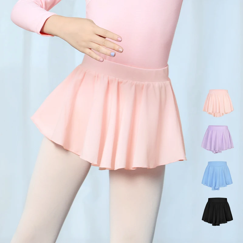 

Ballet Dance Skirt for Girls Kids Elastic Waist Dance Short Skirts Teen Ballerina Chiffon Training Ballet Skirt