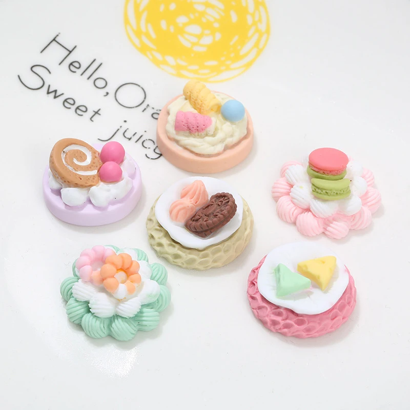 5pcs Dollhouse Simulation Cake Model Dollhouse Kitchen Dessert Dolls House Food Decoration Pretend Play Toys